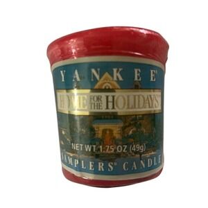 Set of 6 Home For The Holidays Retired Yankee Candle Votives 1.75 oz NOS